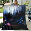Tokyo Ghoul Japan Anime Cartoon Soft Plush Blanket,Flannel Blanket Throw Blanket for Living Room Bedroom Bed Sofa Picnic Cover