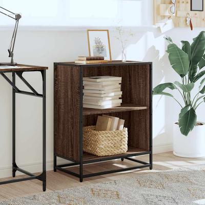 Bookshelf Brown Oak Look 60 X 35 X 76 Cm Engineered Wood
