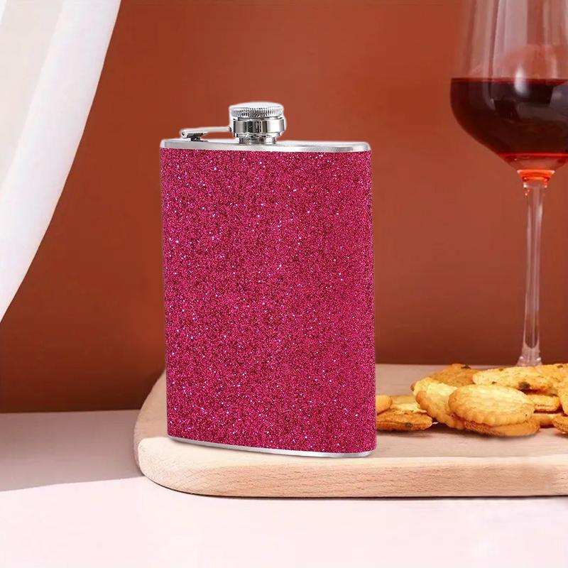 1 шт. бутылка для вина, высококачественный подарок, индивидуальный многоцветный портативный горшок для вина из нержавеющей стали, блестящий шикарный аксессуар для отдыха на открытом воздухе