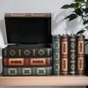 Винтажный Стиль Антикварный Деревянный Штабелируемый Декоративный Ящик для Хранения Книг Офисный Декоративный Реквизит Декор для Книг