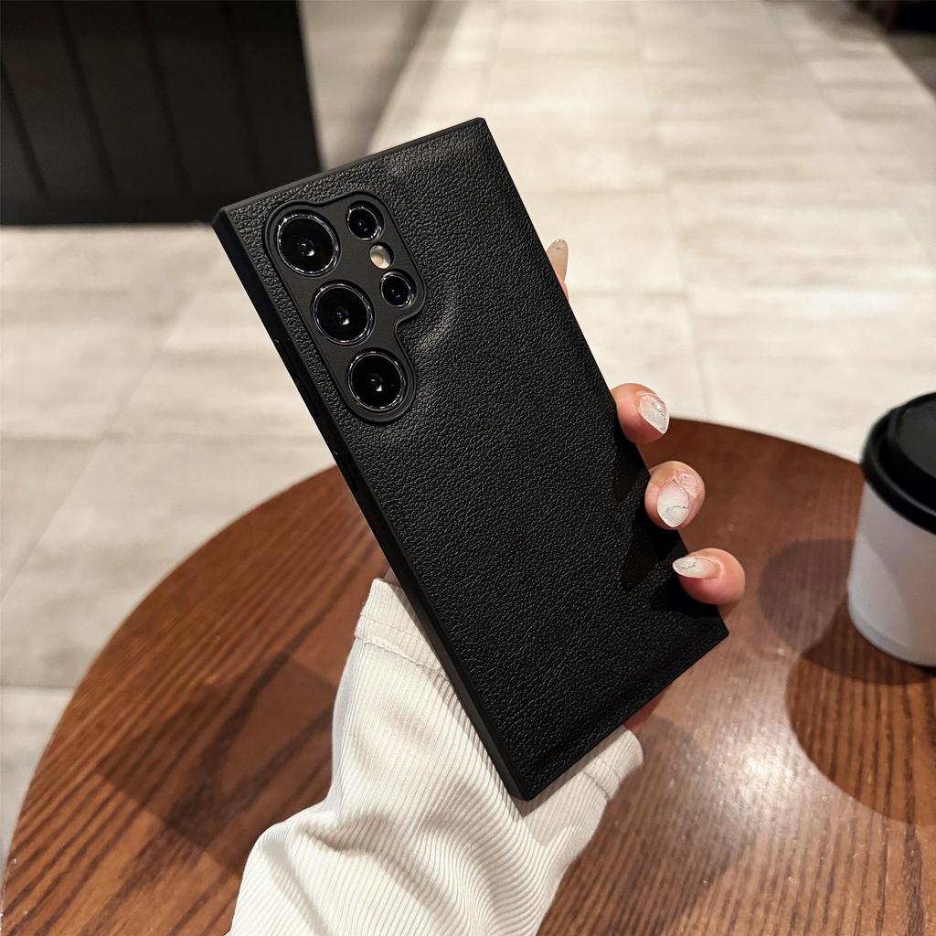 Защитная крышка с текстурой кожи для Samsung S23/S24/S25+/S26 - Полностью закрывающий летний чехол для телефона
