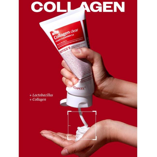 MEDI-PEEL ОЧИЩАЮЩАЯ ПЕНКА С КОЛЛАГЕНОМ RED-LACTO (NEW) 120мл