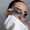 Спортивные солнцезащитные очки Y2K Женские Панк Очки Дизайнерские Солнцезащитные Очки Мужские Серебристые Линзы UV400 Очки Oculos De Sol
