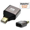 8K/60Hz Mini DisplayPort Male To DP Female Converter Mini Adapter Compatible with Thunderbolt 2