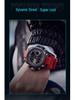 Sanda Men's Large Dial Multifunctional Waterproof Sports Watch with Alarm