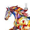 Лошадь Акриловый Ловец Солнца Красочная Лошадь Украшение на Рождественскую Елку Конный Подарок Женщинам для Любителей Лошадей