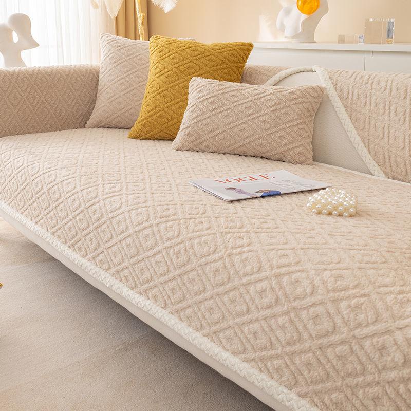 Нескользящий чехол для дивана, утепленный мягкий плюшевый чехол для дивана-полотенца, чехол для подушки для гостиной, чехлы для дивана, чехлы для диванов