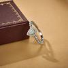 Wedding Engagement Moissanite Ring Custom Water Drop Shape 925 Sterling Silver D Color Moissanite Rings For Women