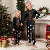 Print Cute Family Set Pajamas, Home Clothes, Family Set Long Sleeve Top Pants Set
