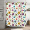 New Arrival Charming Brown Dog Print Shower Curtain Waterproof Bathroom Decor