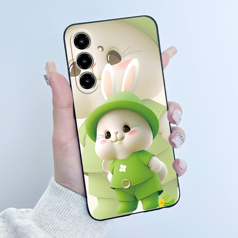 Чехол для ZTE Blade V80 Max Nubia V80 Max Милый Кролик с Сердечками Чехол для Телефона Blade Nubia V80Max Мягкий Силикон Ударопрочный Задний Чехол