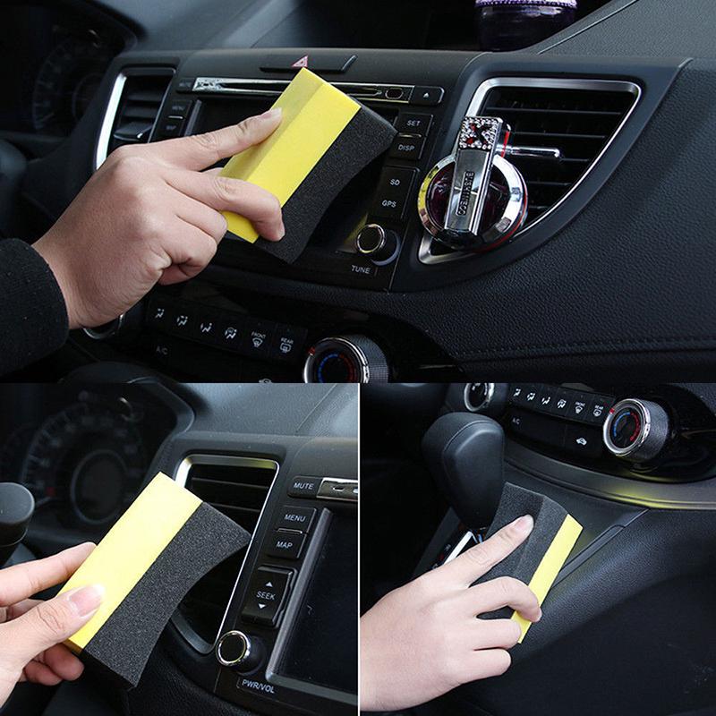 Хорошая губка для мытья автомобиля Полировка Моющая чистящая губка для шин Колесо Автомобильная губка Губка против мертвых углов Составная чистящая губка Бытовая щетка Нанесение воска