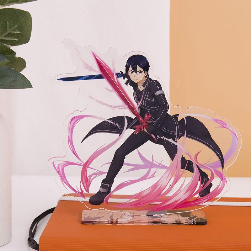 Аниме Sword Art Online Периферийный Акриловый Стенд Модель Асуна Кирико Настольное Украшение Коллекционная Игрушка Подарок
