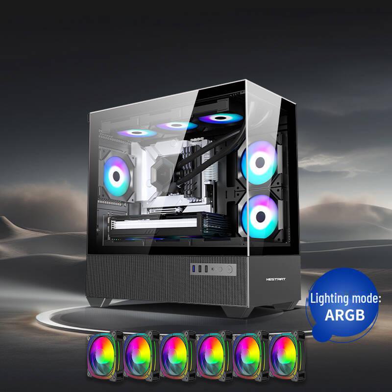 Корпус компьютера Cross-Border Gaming E-ATX с прозрачным стеклом и водяным охлаждением