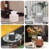 Waterproof PU Tissue Box Square Tissue Holder Minimalist Tissue Container  Office Use