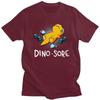 Dino Sore Funny Dinosaur Workout Gym Lifting Fitness T Shirts 100 Cotton Tees Shirt Streetwear Tshirts ShortSleeve Clothes