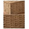 Large Capacity Woven Tissue Box Imitation Rattan Tissue Storage Organizer  Dining-table