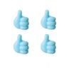 4Pcs Self-Adhesive Hooks Socket Holder Wall Decoration Hooks Power Plug Hangers Creative Thumb Hook Storage Kitchen Bathroom Organizers