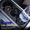 AABGT1 2PCS Car Coasters Water Cup Slots Non-Slip Mat Waterproof Cup Pad For Mercedes Benz AMG A B C E S V Class A180 CLK CLA GLE W212