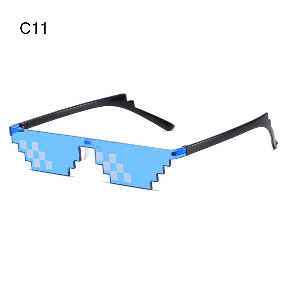 НОВЫЙ дизайн, забавные солнцезащитные очки с мозаикой, солнцезащитные очки Thug Life, черные очки в стиле ретро, ​​геймер, робот, солнцезащитные очки, день рождения, косплей, сувениры