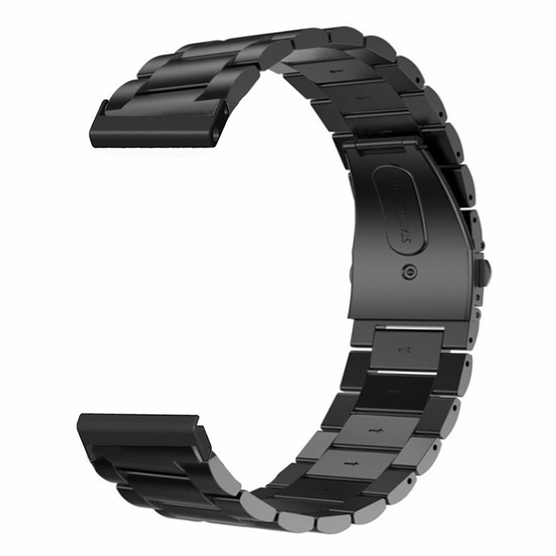 Для Suunto Spartan Sport Wrist HR Baro/Suunto 7 Ремешок для смарт-часов 3-звенный 24 мм стальной браслет