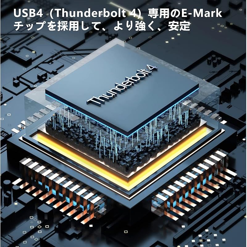 USB-C & Thunderbolt 4 100W Cable 3m LpoieJun[USB-IF certification/40Gbps High-speed Transfer/ 100W Fast charging/8K@60Hz Video output/PD 5A
