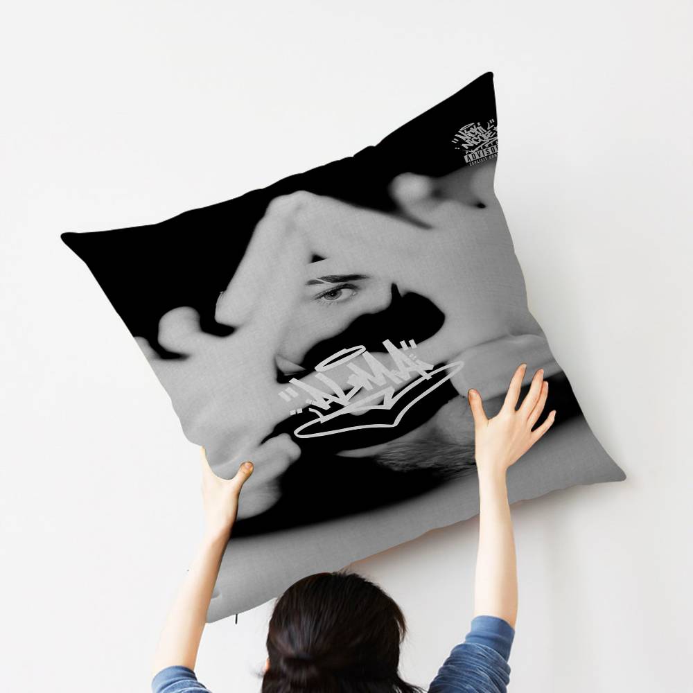 Nicki N-Nicole Singer Alma Pillow Anime Pillow Sofa Bed Head Pillow Cover Cushion Cover 45x45 cm Fashion