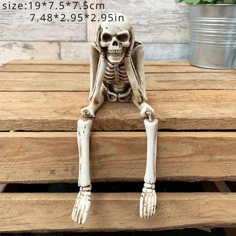Новый Симулятор Человеческого Скелета Хэллоуин Украшение Выпускной Сезон Украшения Готика Семья Страшная Хижина Декор на Хэллоуин
