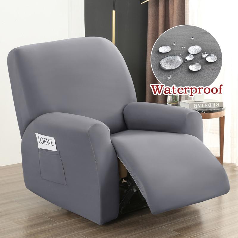 Waterproof Recliner Sofa Cover Non-slip Milk Silk Sofa Covers For Living Room Single Sofa Chair Couch Cover Armchair Covers Home