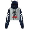 Miyamoto Musashi Anime Color Block Hoodie - Plus Velvet Sweatshirt