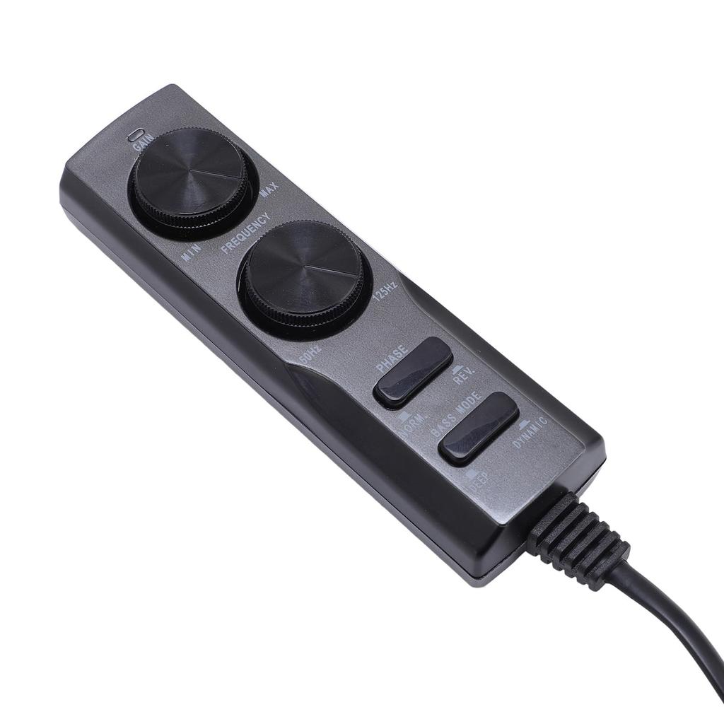 Sxhlseller TS WX130DA Slim Subwoofer Car Speaker Wire Control - Phase Switch, ABS Material, Level Controller with Customizable Sound Settings