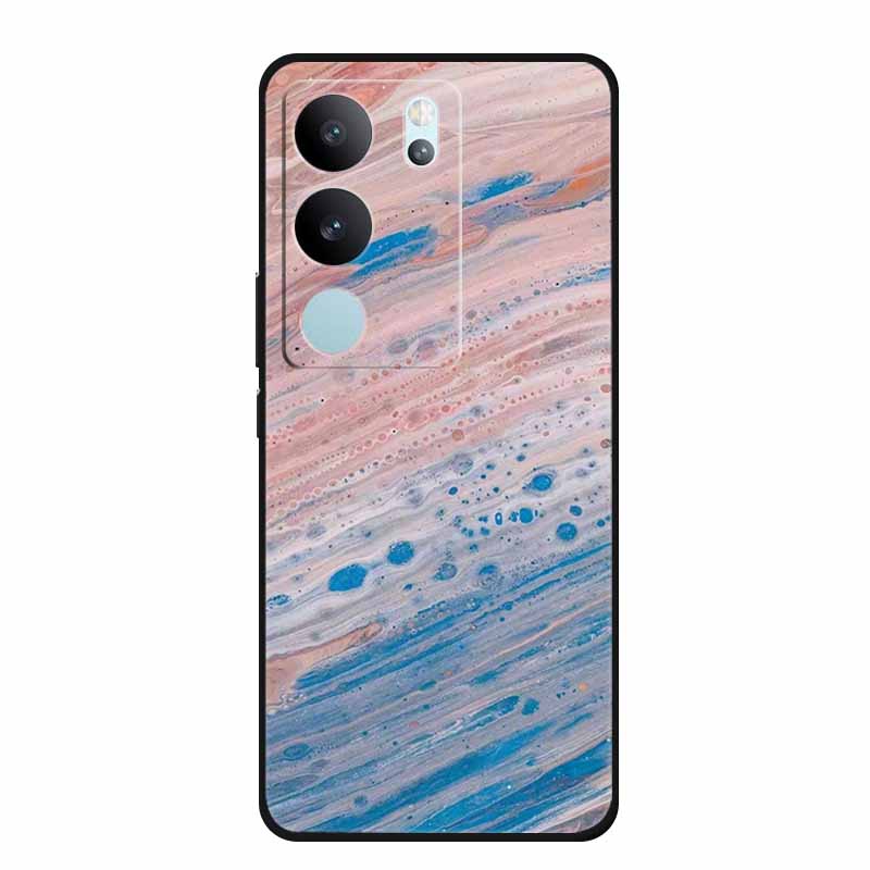 Для Vivo S17 S17T Чехол Силиконовый Задняя крышка телефона Чехлы для Vivo S17 Pro VivoS17T Coque Защитный Новый Мягкий ТПУ Мраморный Fundas