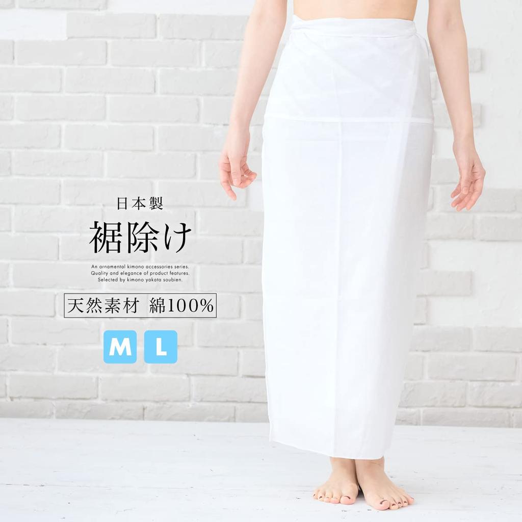 Подол круглый год, размер L [SOUBIEN] протектор, хлопок, женское кимоно, Япония, открытый, круглый, стираемый, нижнее белье, протектор, нижнее белье,