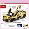 Игрушечная модель автомобиля Lamborghini Revuelto из сплава для детей с инерционным управлением и светозвуковыми эффектами