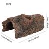 Resin Reptile Hide Cave Simulation Tree Bark Shaped Amphibians Reptile Hide Caves Landscape for Scorpion Lizard 13x7.5x5cm