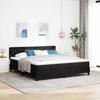 LED Upholstered Bed with Mattress Black 180 x 200 cm Velvet