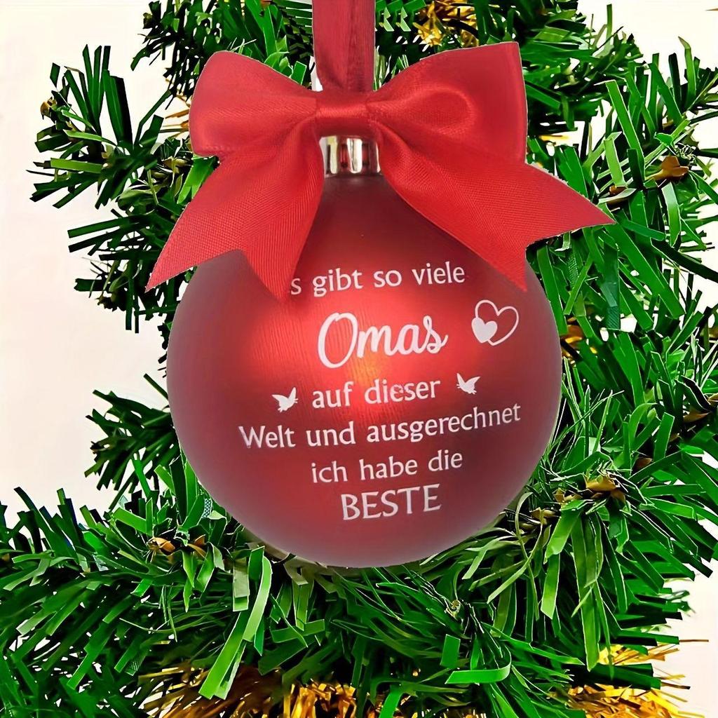 Шары для новогодней елки Zibei: Памяти дорогих бабушки и дедушки