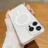 KEYSION Кристально прозрачный чехол для беспроводной магнитной зарядки Magsafe для iPhone 11 12 13 14 Pro Max Жесткий прозрачный чехол