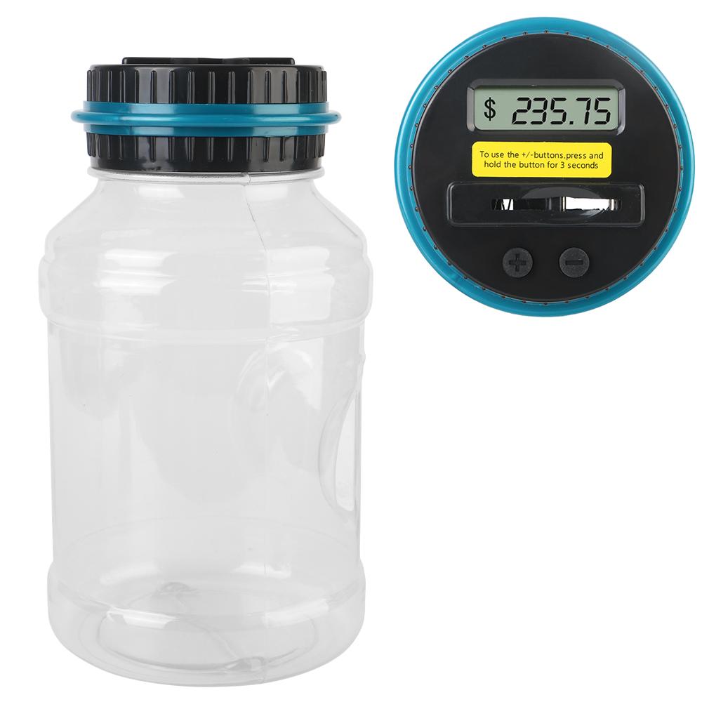 Для долларов США, евро, денег, детей, взрослых, подарков, монет, денег, копилка, банка, цифровой ЖК-счетчик, электронная подсчетная копилка