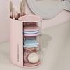 Rotary Powder Puff Storage Box Transparent Cover Dust-Proof Multi-Layer Round Air Cushion Cosmetic Organizer Cotton Beauty Egg Storage Shelf