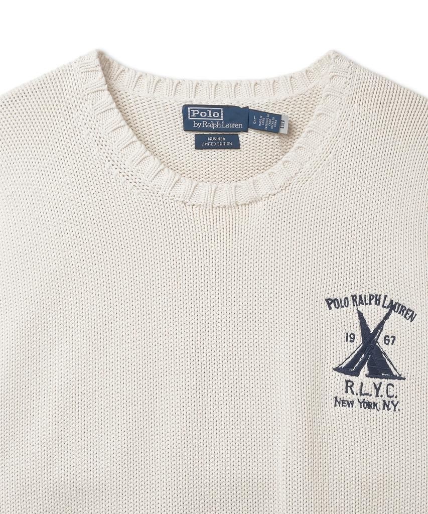POLO RALPH LAUREN [Yacht Club] Cotton Long Sleeve Pullover - Natural 101