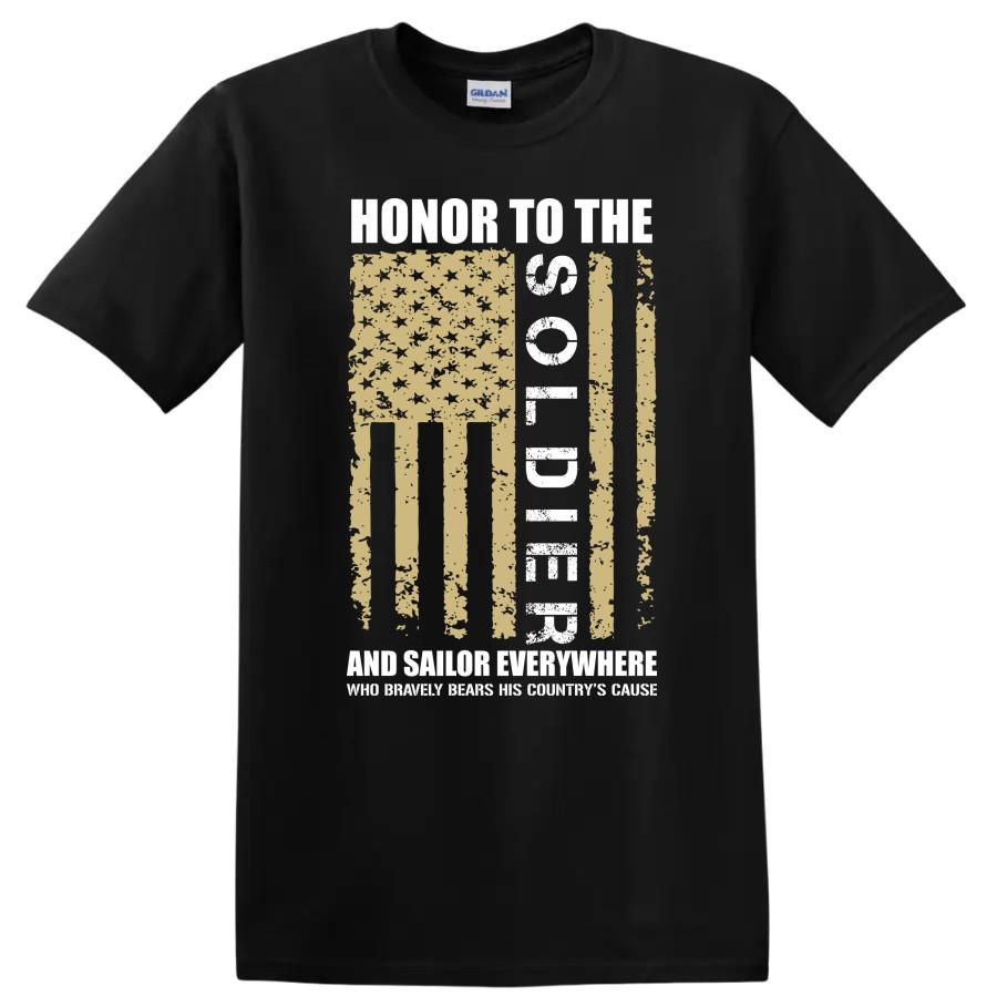Soldier Graphic T Shirt Military Pride Design Vintage Tee for Veterans