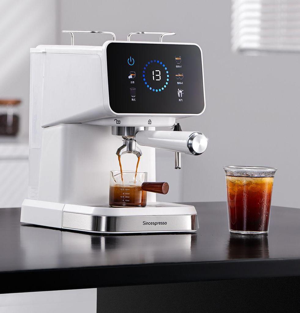 Итальянская эспрессо-кофемашина 20 бар: Полуавтоматическая, двойная экстракция, горячая и холодная, со встроенной кофемолкой для домашнего использования