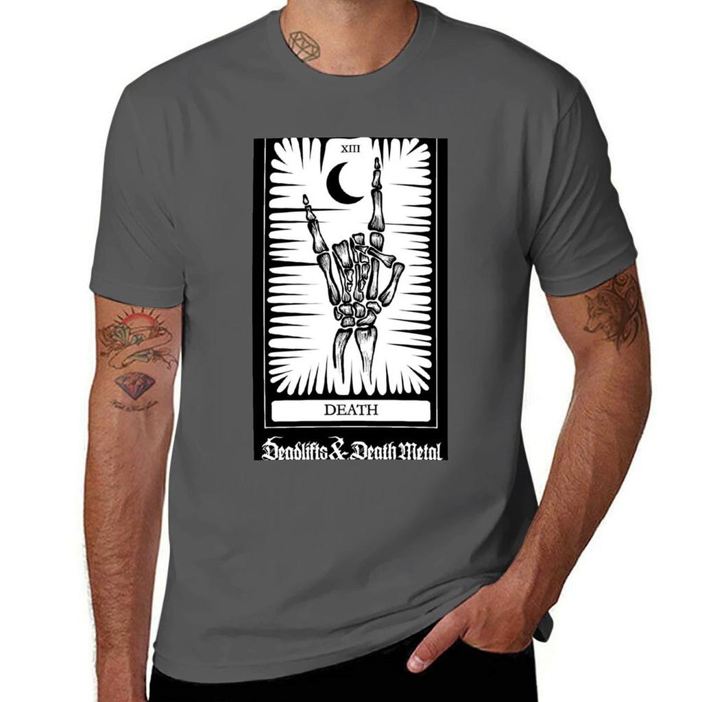 Deadlifts Death Metal Death Tshirt Everyday Wear Basic Short Sleeve Top