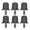50Pcs Irrigation Drippers Adjustable Micro Spray Drippers 360 Degree Circle Spray Irrigation System Sprinklers for Flower Bed Garden Lawn