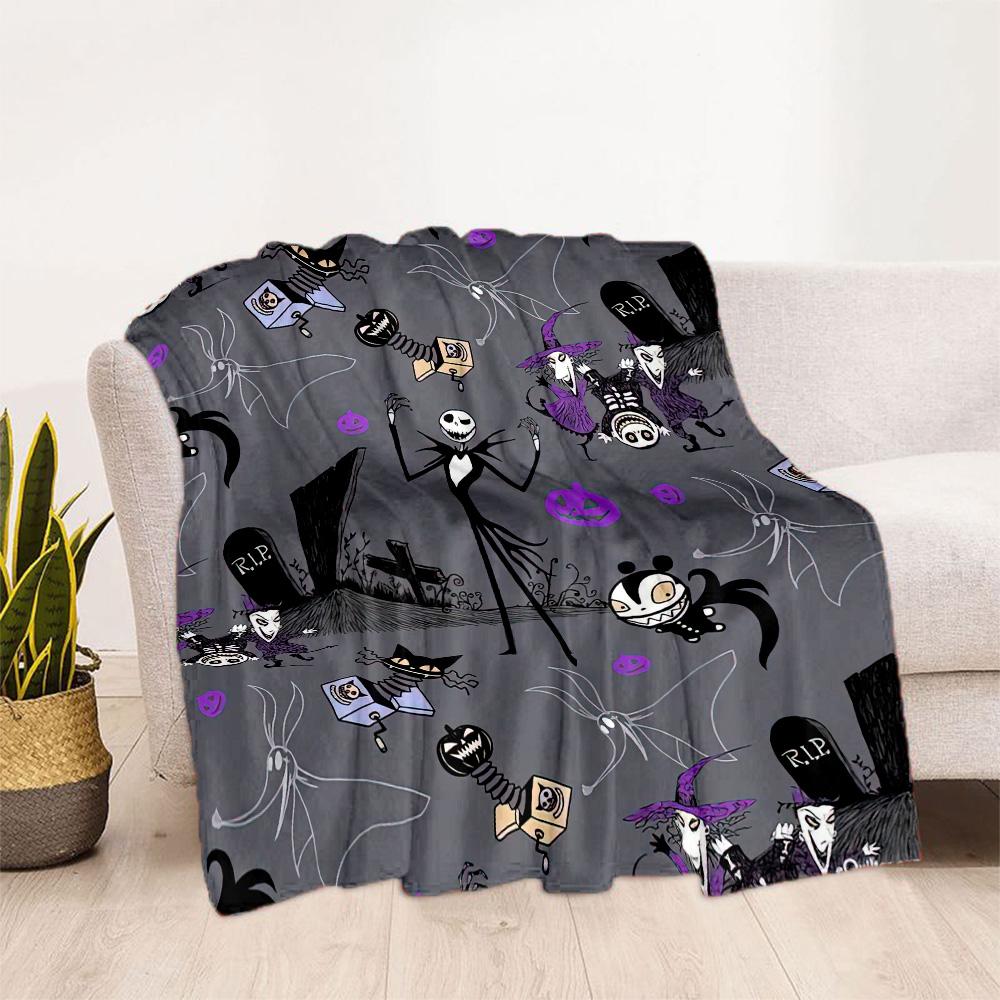 Christmas Nightmare Blanket Ultra-Soft Great for Bedding Couch Bed for All Seasons Playful Design Ideal Gift for Friends Family Couples Picnic
