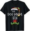 Dog Mom Elf Family Matching Christmas Group Funny Dog Lover Gift Unisex T-Shirt