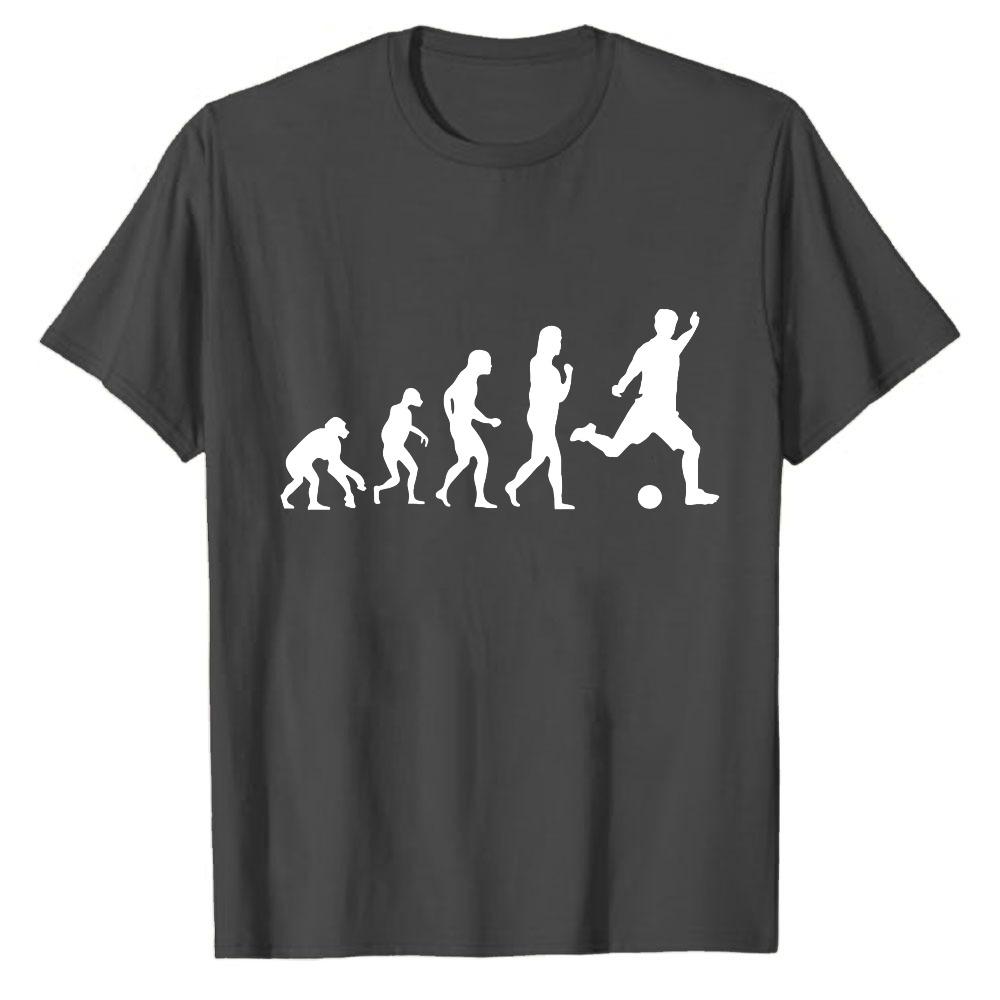 Theory of HuUnisex Evolution Soccer Evolution TShirt Unisexs Evolution of Fishing Tee Angler FisherUnisex Graphic Shirt Humor Sports