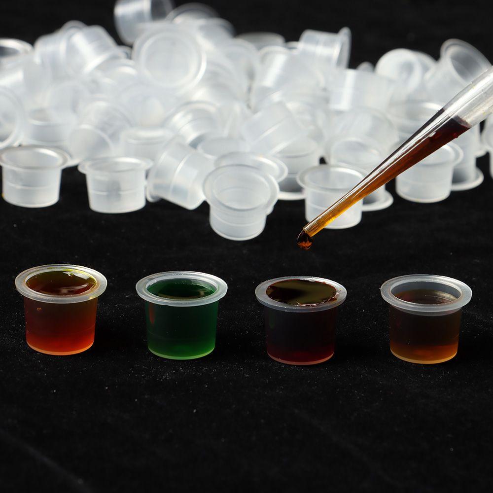 Large Medium Small Makeup Container Holder Tattoo Ink Caps Plastic Cups Disposable Pigment Cup