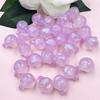 30Pcs/14.8*19.3mm With Hole Jelly Colored Round Beads Craft DIY Handmade Material DIY Beading Accessory Acrylic For Necklace Earrings Making  Beads